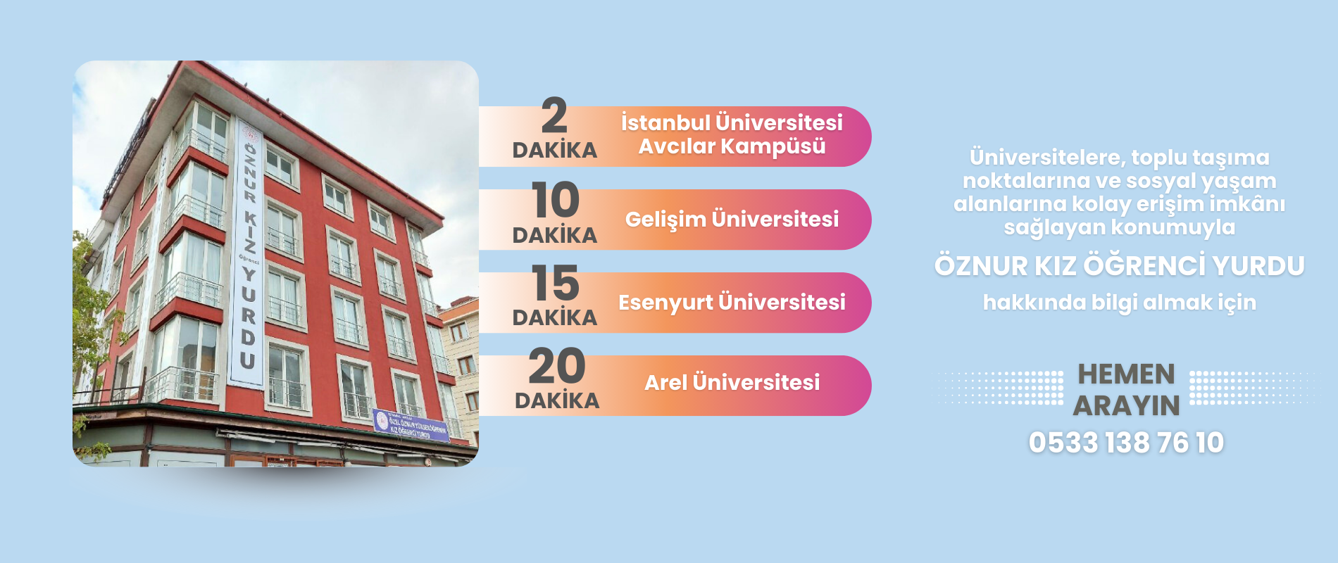 Avantajlı lokasyon